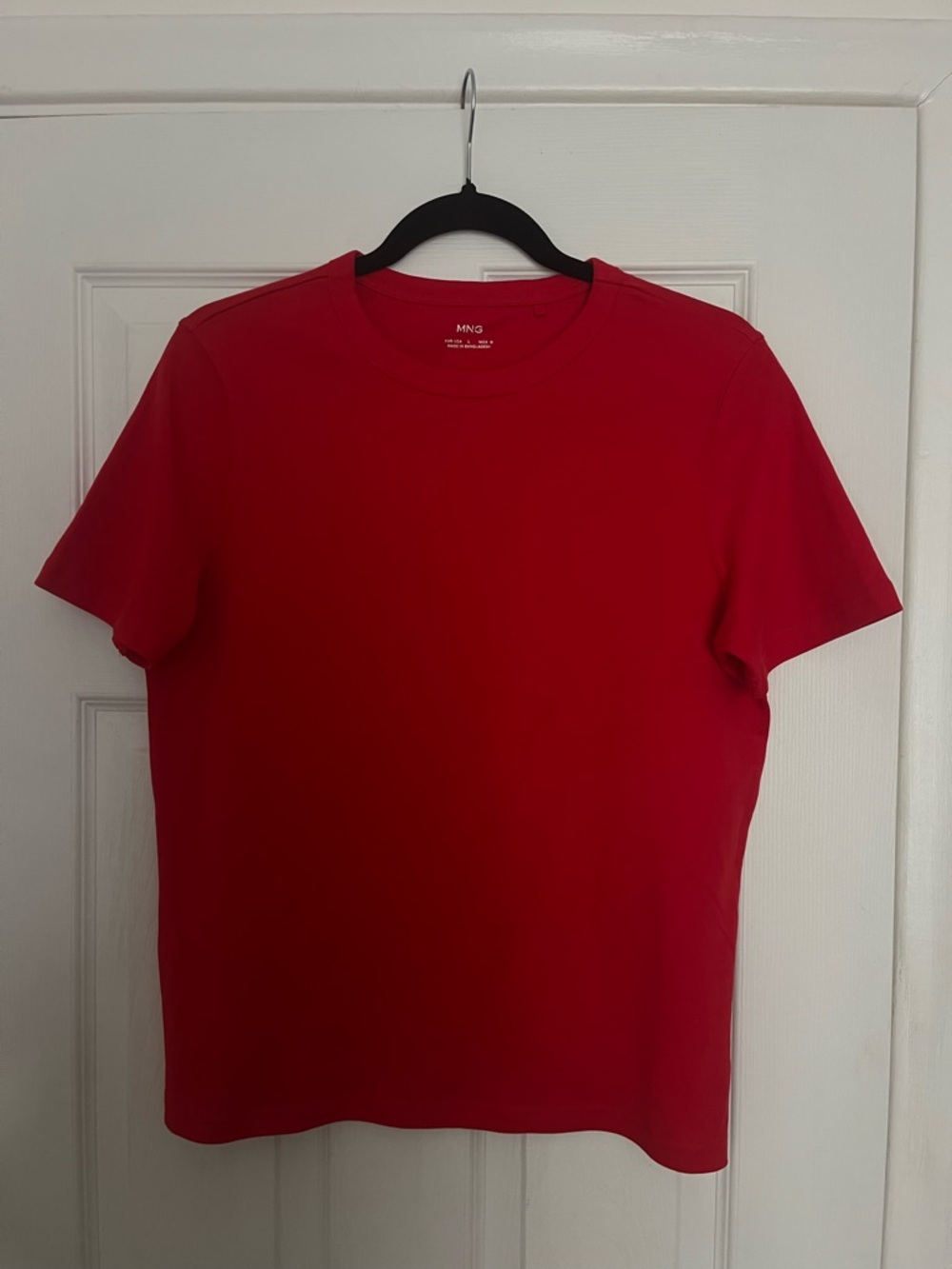 👚 Mango Red Crew Neck T-Shirt